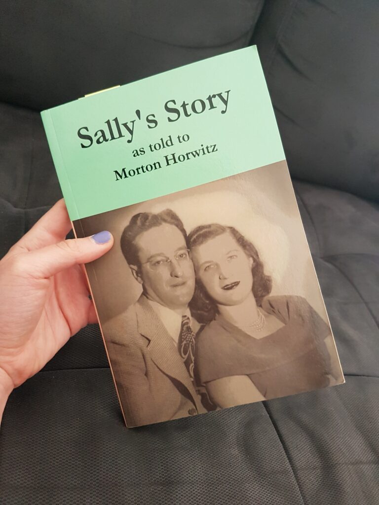 Book cover for A Mother’s Strength and Survival about Sally Horwitz’s story of survival through the Holocaust